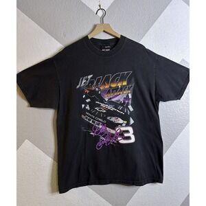 Vintage 1990s Chase Authentics Dale Earnhardt Jet Black Attack NASCAR T-shirt L